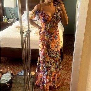 Colorful flowy lulus dress